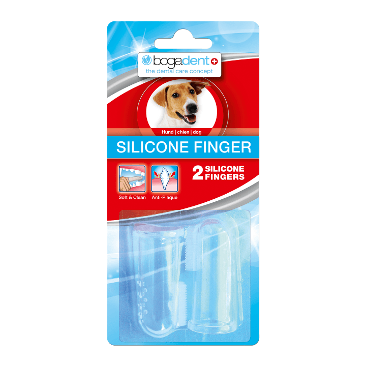 Bogadent Silicone Finger hund 2stk