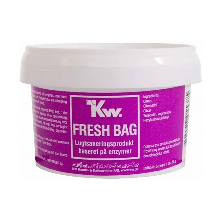 KW FRESH BAG 5 X 20 G I PLASTBØTTE