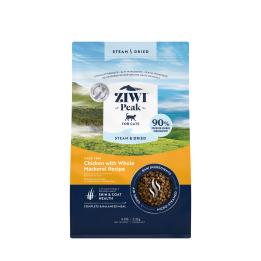 ZiwiPeak Steam & Dried, kat - Kylling & Makrel 800g
