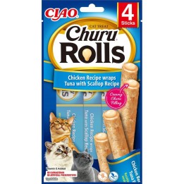 Ciao Churu Rolls Chicken wraps with tuna & scallop