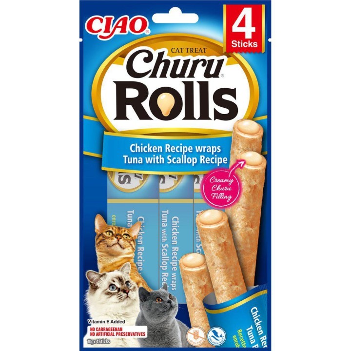 Ciao Churu Rolls Chicken wraps with tuna & scallop