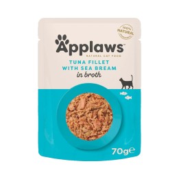Applaws Tuna with Sea Bream in broth 70g (Tun med Havbras) (Udsolgt)
