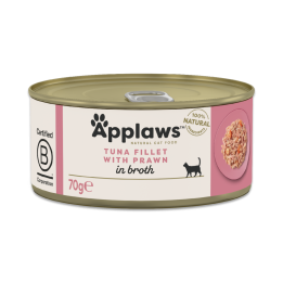 Applaws Tuna Fillet with Prawn in broth 70g (Tun med Rejer)
