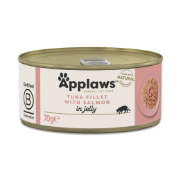 5 stk Applaws Tuna Fillet with Salmon in jelly 70g (Tun med laks)
