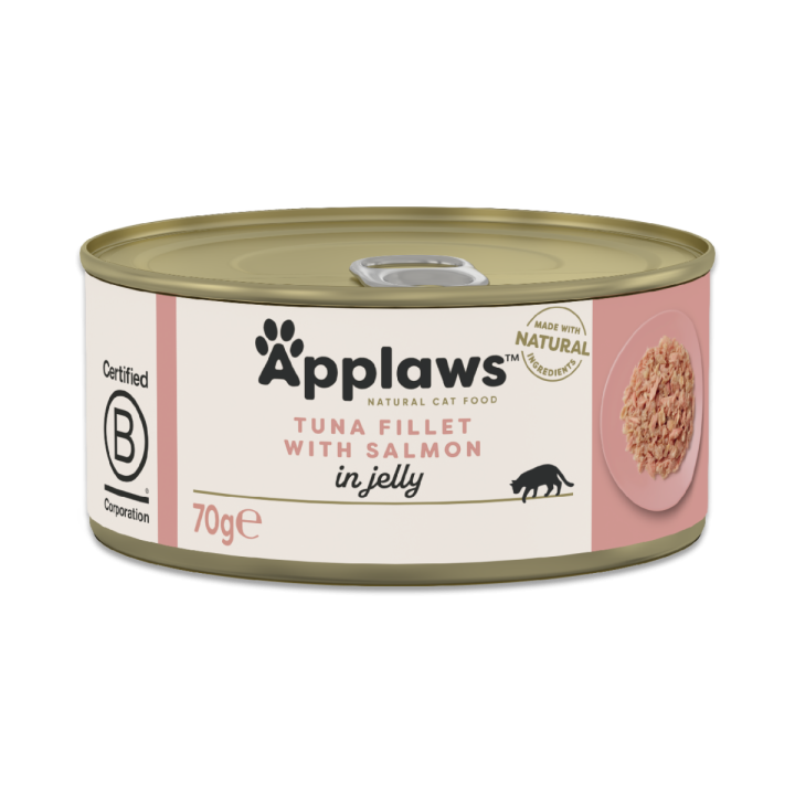 5 stk Applaws Tuna Fillet with Salmon in jelly 70g (Tun med laks)