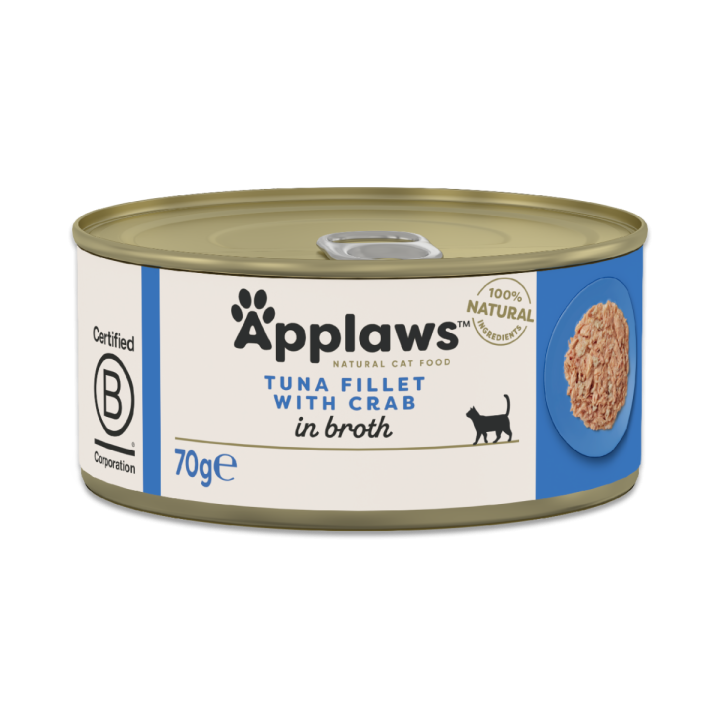Applaws Tuna Fillet with Crab in broth 70g (Tun med Krabbe)