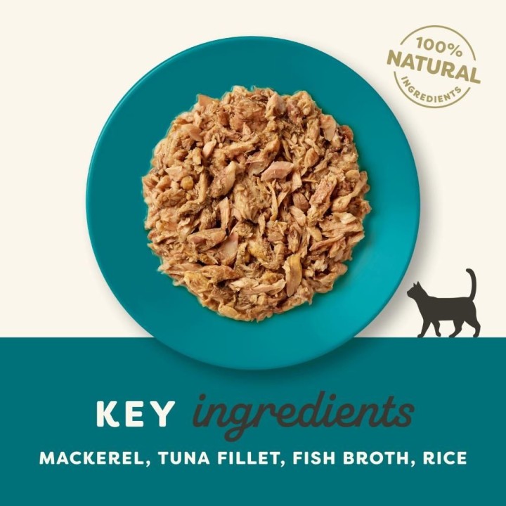 6 stk Applaws  Ocean Fish in broth 156g (Makrel & Tun)