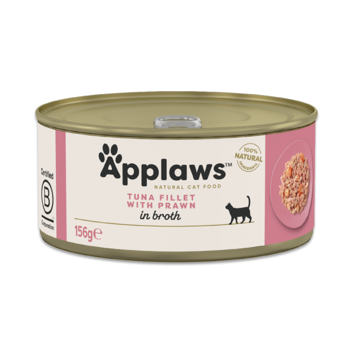 Applaws Tuna Fillet with Prawn in broth 156g (Tun med Rejer)