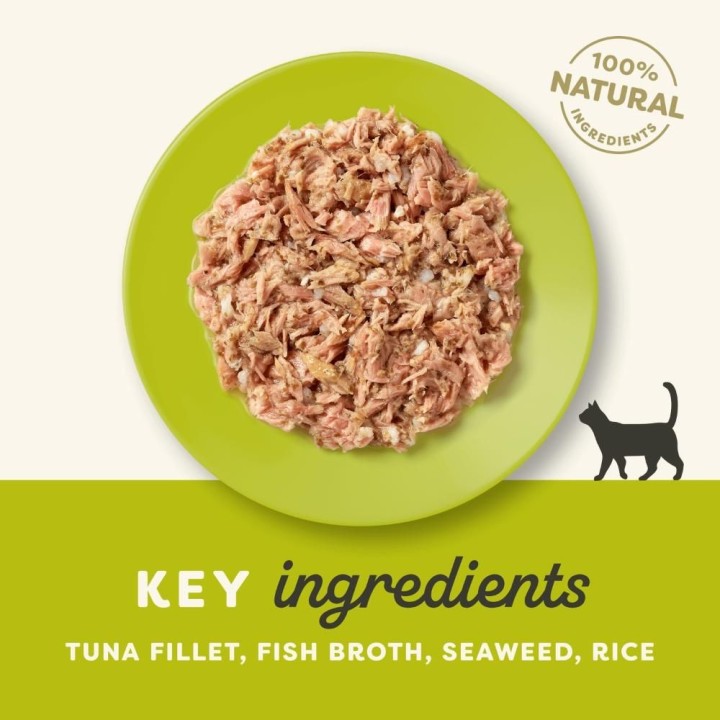 6stk Applaws Tuna Fillet with Seaweed in broth 156 Gram.(Tun med tang)