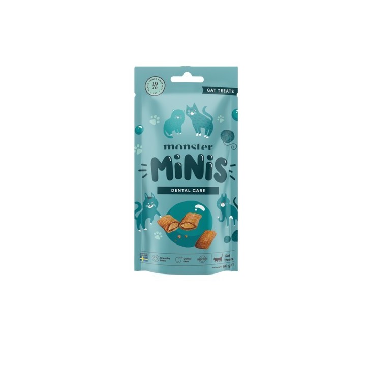 Monster Cat Minis Dental Care Bedst før 28/8-26