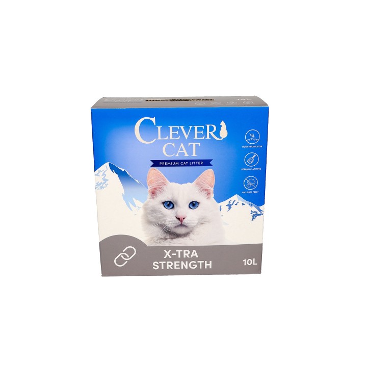 Clever Cat Extra Strength 10L 1 palle 75 stk. Gratis levering.