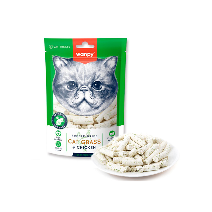 Wanpy Cat Freeze Dried Cat Grass 20g  (Køb flere og spar mere)