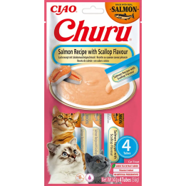 Churu Salmon/kammusling 4 stk pk