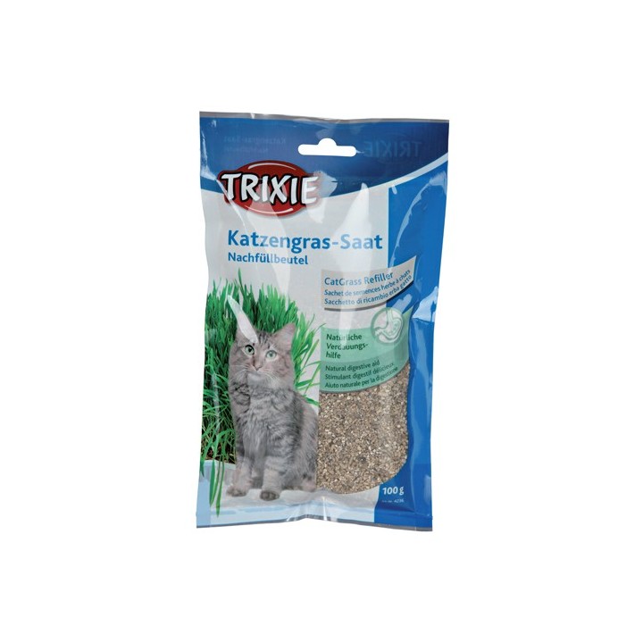Kattegræs refill 100 Gram.