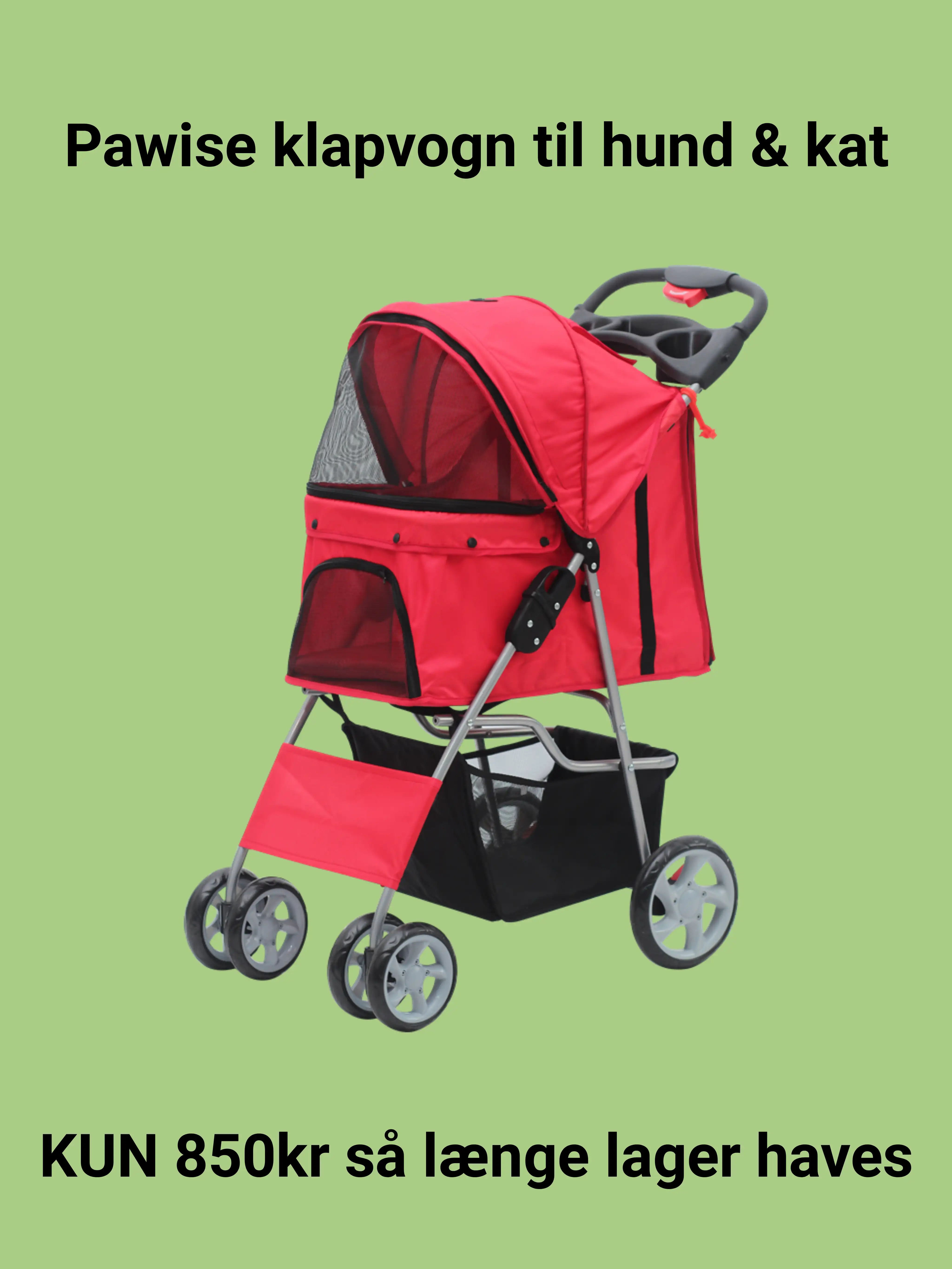 Pawise Pet Stroller klapvogn